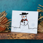 Plaque Photo Snowman (Côté)