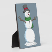 Plaque Photo Snowman (Côté)