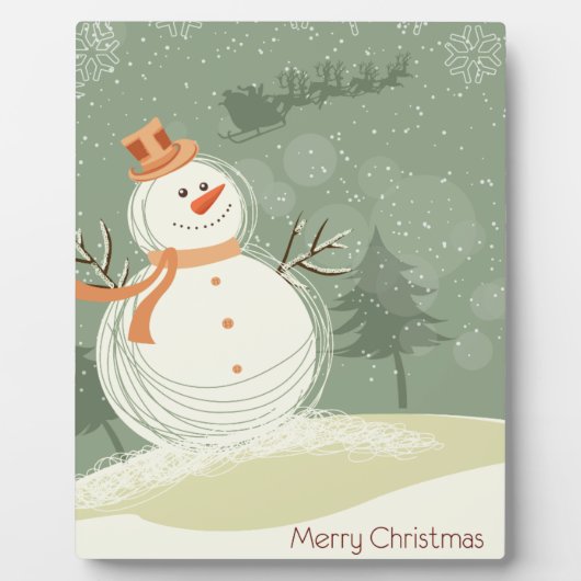 Plaque Photo Snowman (Devant)