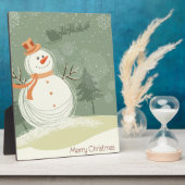Plaque Photo Snowman (Côté)