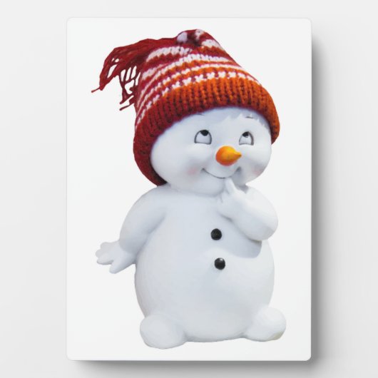PLAQUE PHOTO SNOWMAN JOUEUR (Devant)