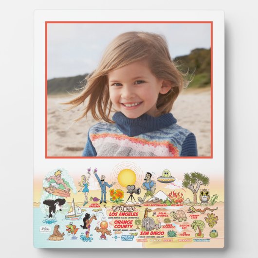 Plaque Photo SoCal personnalisé 8x10 (Devant)