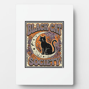 Plaque Photo Société du chat noir Chat noir Art vectoriel vinta
