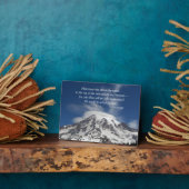 Plaque Photo Socrates Citation Mont Rainier (Côté)