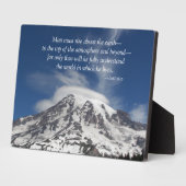 Plaque Photo Socrates Citation Mont Rainier (Côté)