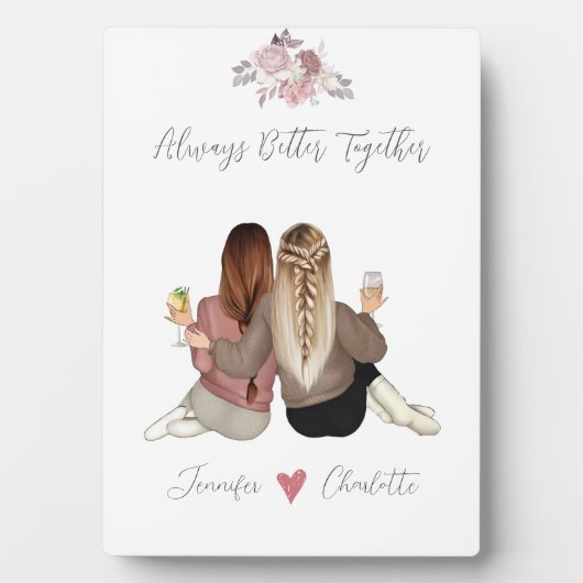 Plaque Photo Soeur d'âme personnalisée (Devant)