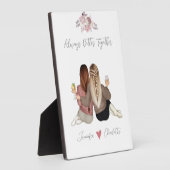 Plaque Photo Soeur d'âme personnalisée (Côté)