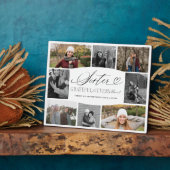 Plaque Photo Soeur reconnaissante pour chaque instant Collage p (Côté)
