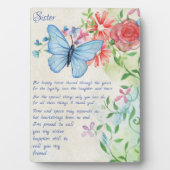 Plaque Photo Soeur Spéciale, Poème D'Ami (Devant)