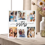 Plaque Photo Soeurs 6 Photo Collage Keepsaké cadeau<br><div class="desc">Célébrez la soif avec la plaque de cadeau Sisters 6 Photo Collage Keepsaké. Cette plaque personnalisée présente un collage joliment arrangé de six photos chères, capturant ensemble des moments inoubliables. Conçu à partir de matériaux de qualité, il est parfait pour l'affichage sur un bureau, une étagère ou un mur. Le...</div>