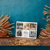 Plaque Photo Sœurs Citation Script Rose Chaud Photo Collage (Côté)