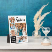 Plaque Photo Sœurs de Collage de Photos Moderne (Côté)