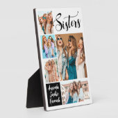 Plaque Photo Sœurs de Collage de Photos Moderne (Côté)