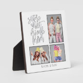 Plaque Photo Soeurs Meilleurs Amis Écriture Forever 3 Photos Gr (Recto)