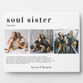 Plaque Photo Soeurs Soul | Cadeau Pour Soeurs Photo Collage (Devant)