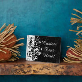 Plaque Photo Soirée de la fontaine noire blanche (Côté)