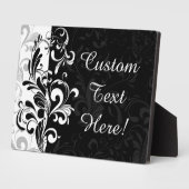 Plaque Photo Soirée de la fontaine noire blanche (Côté)