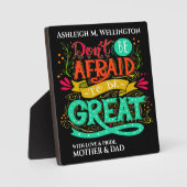 Plaque Photo Sois génial (Recto)