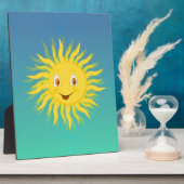 Plaque Photo Soleil Avec Lignes Circulaires (Côté)