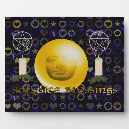 Plaque Photo Solstice Blessings (Devant)