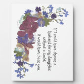 Plaque Photo Son-in-Law gift (Devant)