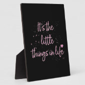 Plaque Photo Son-the-little-Things-in-Life-quote-rose (Côté)