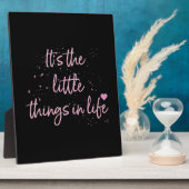 Plaque Photo Son-the-little-Things-in-Life-quote-rose (Côté)