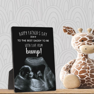 Plaque Photo Sonogramme Photo Black and White Best Daddy to Be