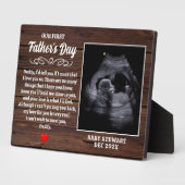 Plaque Photo Sonogramme Ultrasonique pour bébé première Fête de (Côté)