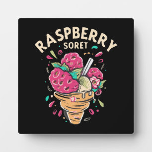 Plaque Photo Sorbet à la framboise