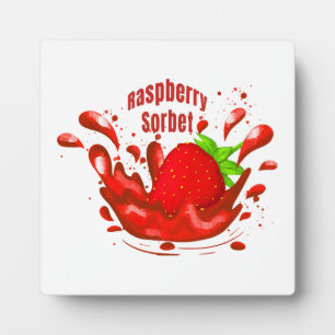 Plaque Photo Sorbet de framboise