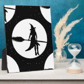 Plaque Photo sorcière d'halloween (Côté)