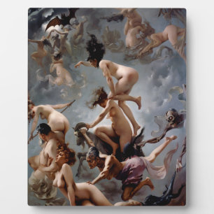 Plaque Photo Sorcières allant au Sabbat - Luis Ricardo Falero