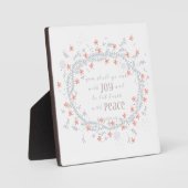 Plaque Photo Sortez avec joie - Ésaïe 55:12 (Recto)