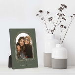 Plaque Photo Soul Soeurs élégante Arc Cadre photo Garde-photo<br><div class="desc">Un cadeau photo spécial, mémorable et beau pour les meilleurs amis. Le design comprend une seule mise en page photo dans un design arche moderne avec cadre en cercle concentrique en or faux rose pour afficher votre propre photo soeur spéciale. "Soul Sisters" est conçu dans une typographie d'or rose élégante...</div>