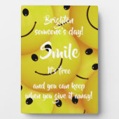Plaque Photo Souriez, Encouragez La Génialité (Devant)