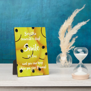 Plaque Photo Souriez, Encouragez La Génialité