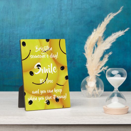 Plaque Photo Souriez, Encouragez La Génialité (Côté)