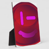 Plaque Photo Sourires en magenta (Côté)