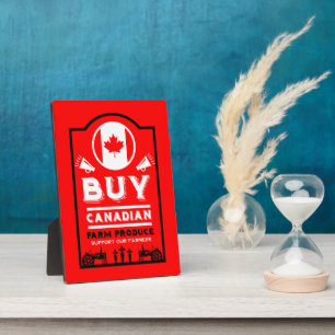Plaque Photo Soutenir les agriculteurs canadiens