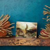 Plaque Photo Southwest Desert Sunrise Abstrait Art (Côté)