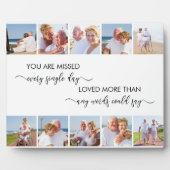 Plaque Photo Souvenir 10 Photo Blanc Vous avez disparu (Devant)