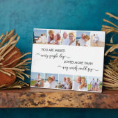 Plaque Photo Souvenir 10 Photo Blanc Vous avez disparu (Côté)