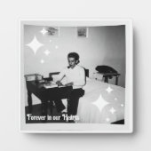 Plaque Photo Souvenir, À jamais dans nos cœurs (Devant)