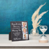 Plaque Photo Souvenir commémoratif Personnalisé 3 Photo Collage (Insitu)