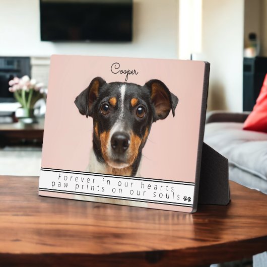 Plaque Photo Souvenir de compagnie à jamais dans nos cœurs