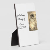 Plaque Photo souvenir de deuil aimant funéraire ajouter nom de  (Côté)