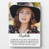 Plaque Photo Souvenir de la sympathie de conservation de la pho (Devant)