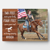 Plaque Photo Souvenir de l'équine rustique Keepsaké (Devant)