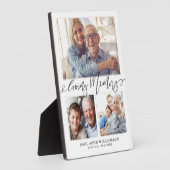 Plaque Photo Souvenir de mémoire 3 Collage de photos Mémorial (Côté)